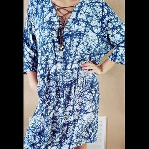 Michael Kors Blue and white dress